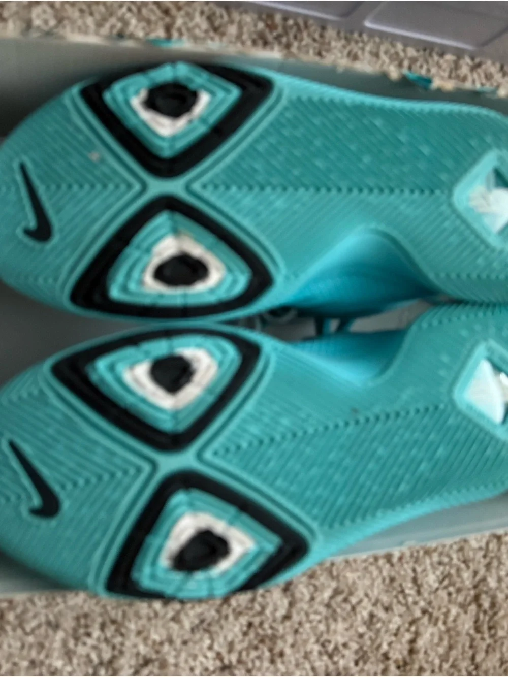 Nike Kids Sneakers - Aqua Teal and White